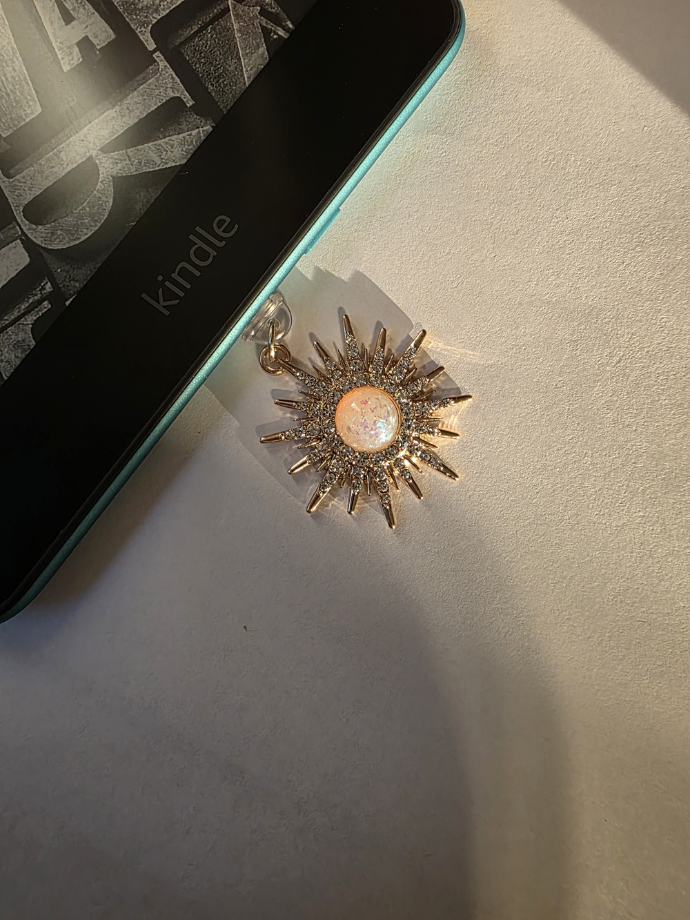 Kindle Dust Plug Charm- Opal Sun